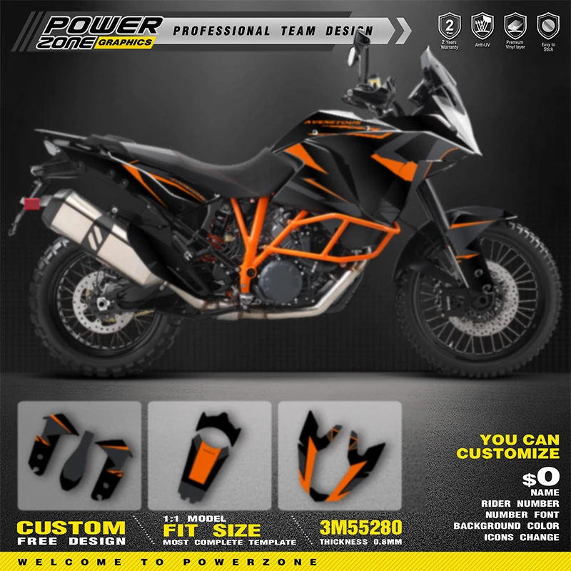 PowerZone Custom Graphics Backgrounds Decals for Stickers Kit For KTM SUPERMOTO 2003-2016 ADV ADV S ADV R 1050 1090 1190 13
PowerZone Custom Graphics Backgrounds Decals for Stickers Kit For KTM SUPERMOTO 2003-2016 ADV ADV S ADV R 1050 1090 1190 13