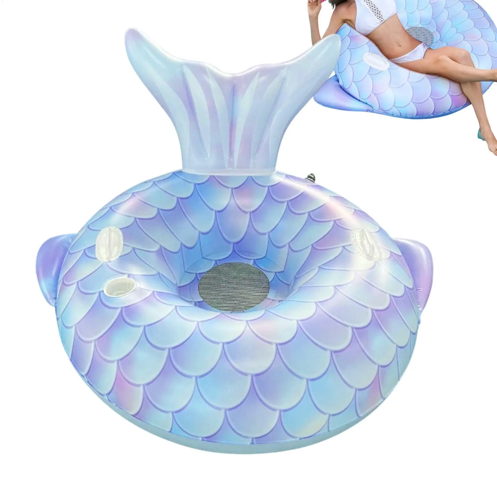 Inflatable Pool Floats for Adults Portable Mermaid Tail Chair Pool Chair Float with Cup Holder and Backrest for Kids Adults
Inflatable Pool Floats for Adults Portable Mermaid Tail Chair Pool Chair Float with Cup Holder and Backrest for Kids Adults