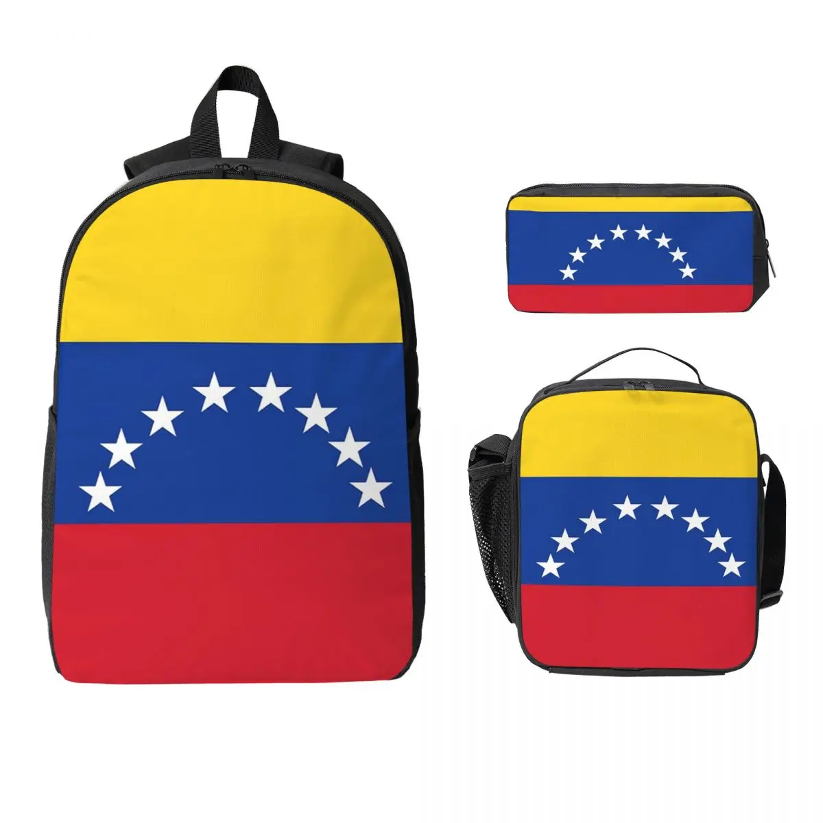 Flag Of Venezuelan Backpack Student BookBag School Bag Computer Shoulder Bags 3ps Insulated Lunch Bag Pencil Case
Flag Of Venezuelan Backpack Student BookBag School Bag Computer Shoulder Bags 3ps Insulated Lunch Bag Pencil Case