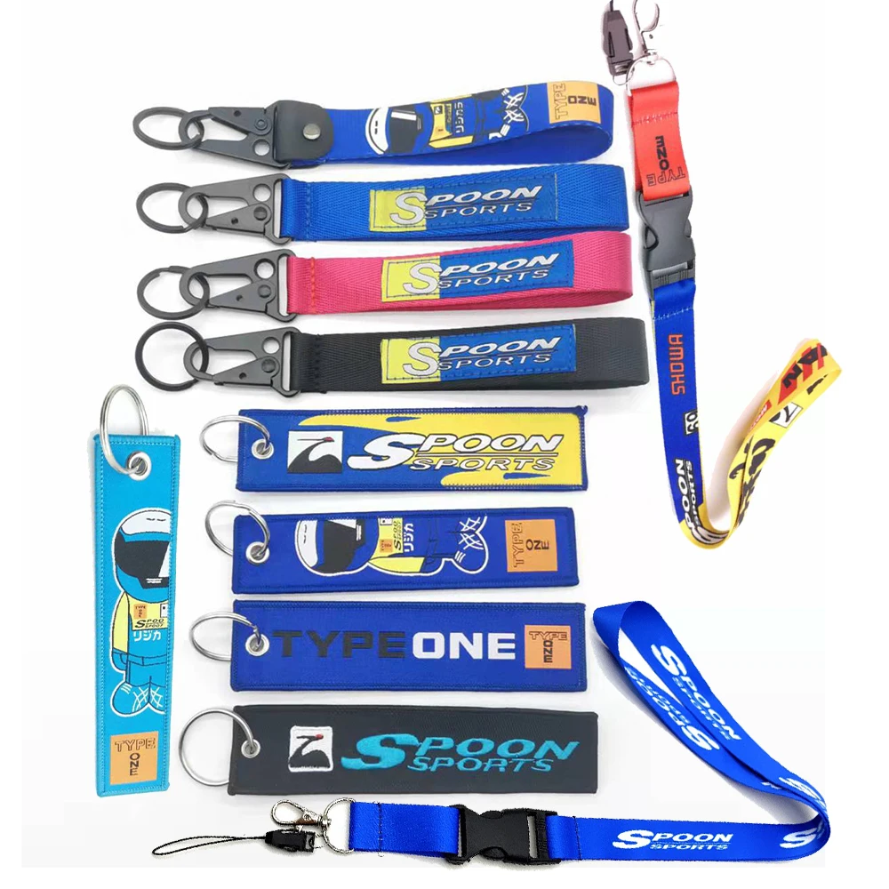 JDM Key Ring Nylon Lanyards For HONDA TOYOTA Mitsubishi SUZUKI SPOON Racing TYPE ONE Yamaha Motorcycl Cars Keychain Accessories
JDM Key Ring Nylon Lanyards For HONDA TOYOTA Mitsubishi SUZUKI SPOON Racing TYPE ONE Yamaha Motorcycl Cars Keychain Accessories