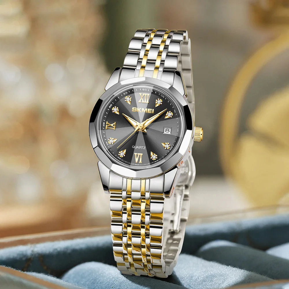 SKMEI Роскошные кварцевые наручные часы для женщин, водонепроницаемые полностью стальные наручные часы из нержавеющей стали, женские повседневные водонепроницаемые часы с датой недели
SKMEI Роскошные кварцевые наручные часы для женщин, водонепроницаемые полностью стальные наручные часы из нержавеющей стали, женские повседневные водонепроницаемые часы с датой недели