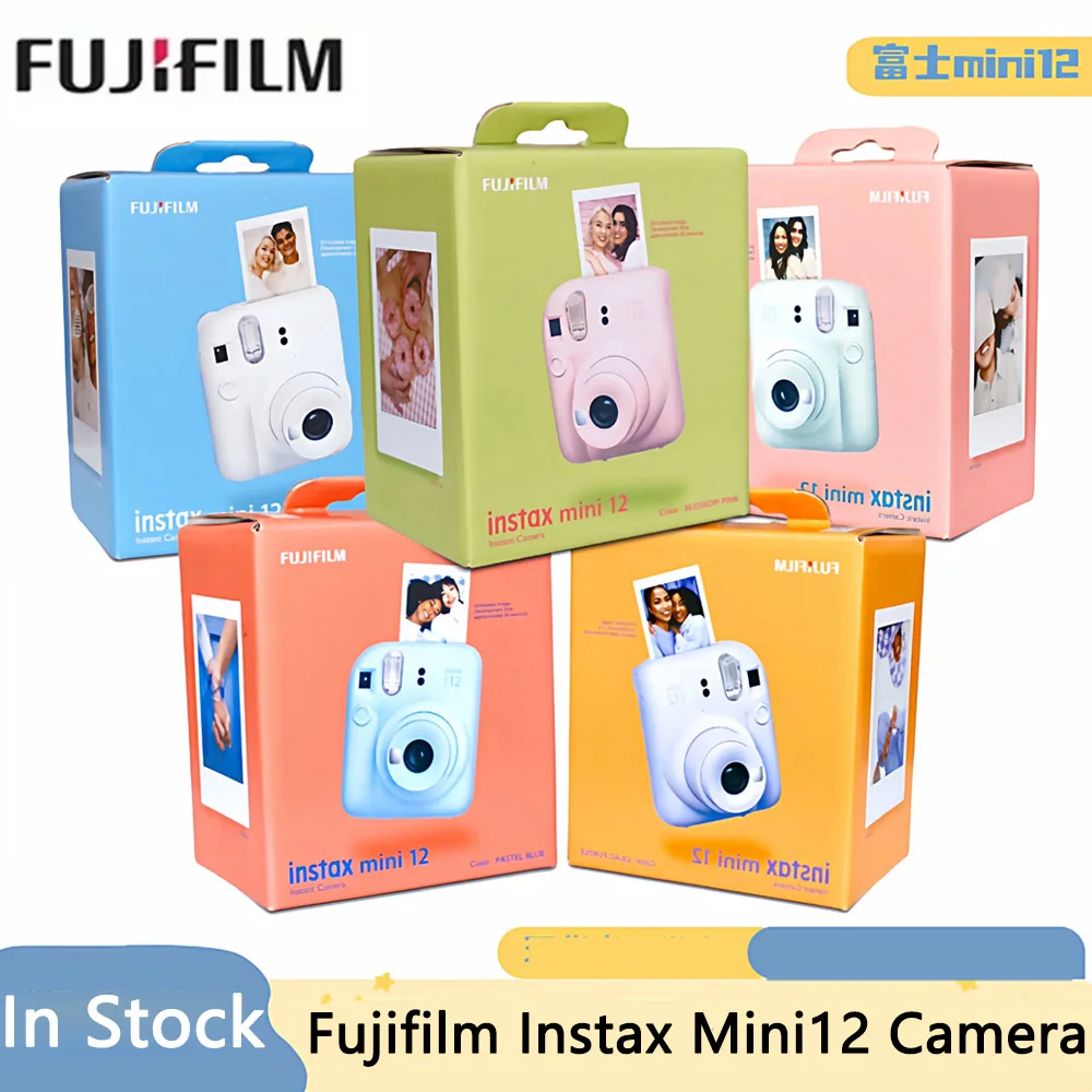 5 Colors Genuine Fujifilm Instax Mini 12 Instant Camera Blossom Pink / Pastel Blue / Mint Green / Clay White / Lilac Purple
5 Colors Genuine Fujifilm Instax Mini 12 Instant Camera Blossom Pink / Pastel Blue / Mint Green / Clay White / Lilac Purple