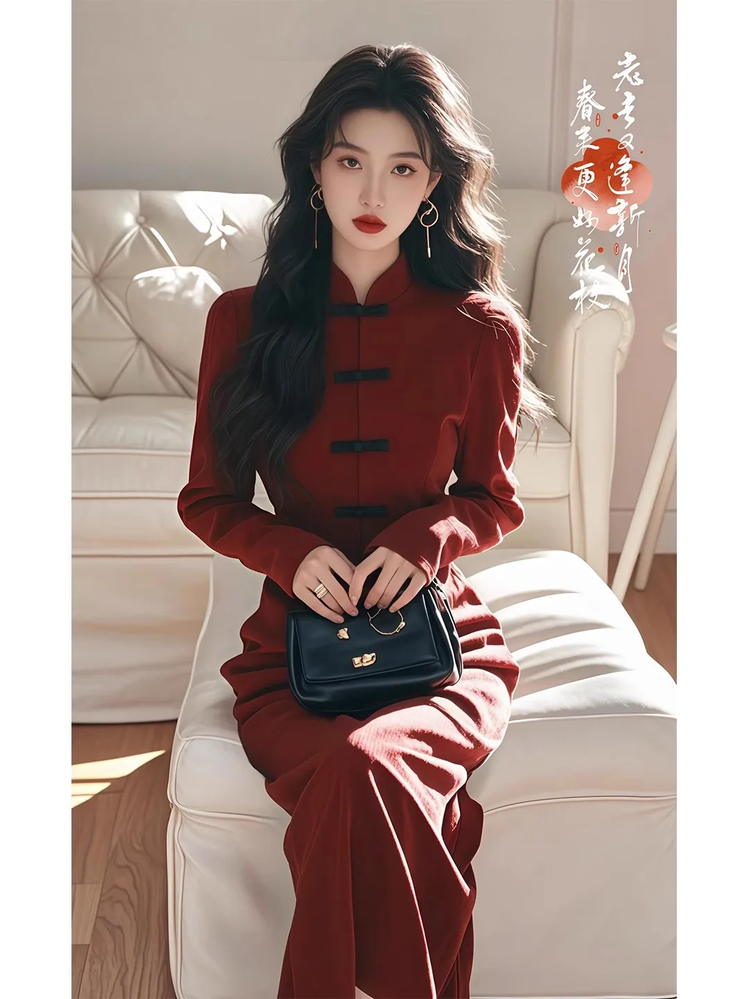 Spring New plus Size Women's Dress Stand Collar Waist Cinched Long Skirt Korean Style Commute A-Line Cut Long Sleeve
Spring New plus Size Women's Dress Stand Collar Waist Cinched Long Skirt Korean Style Commute A-Line Cut Long Sleeve