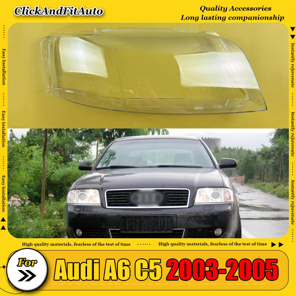 For Audi A6 C5 2003 2004 2005 Car Headlamps Transparent Lampshades Lamp Shell Headlights Cover Lens Headlight Glass Caps
For Audi A6 C5 2003 2004 2005 Car Headlamps Transparent Lampshades Lamp Shell Headlights Cover Lens Headlight Glass Caps