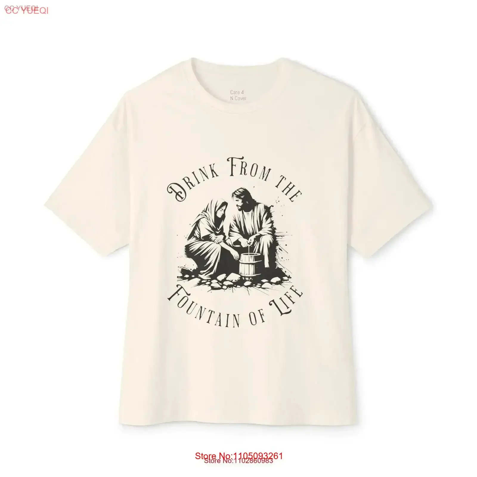 Пейте из фонтана жизни. Негабаритная футболка Boxy. Христианская одежда. Винтажная стираная повседневная уличная одежда с графикой. Удобная.
Пейте из фонтана жизни. Негабаритная футболка Boxy. Христианская одежда. Винтажная стираная повседневная уличная одежда с графикой. Удобная.