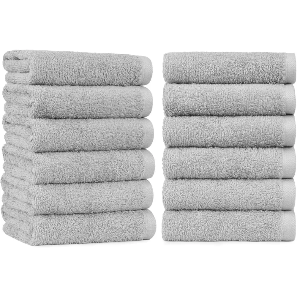 Soft Thick Cotton Gym Hand Towels 16x26 Gray 12 Pack
Soft Thick Cotton Gym Hand Towels 16x26 Gray 12 Pack