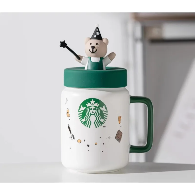 Starbucks Mason Magic Bear Ceramic Mug With Lid High Beauty Office Coffee Cup 435ml, Cold & Hot Insulated
Starbucks Mason Magic Bear Ceramic Mug With Lid High Beauty Office Coffee Cup 435ml, Cold & Hot Insulated