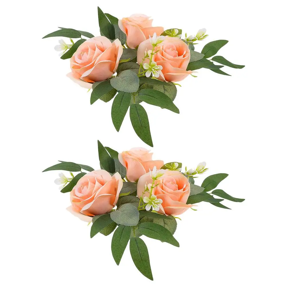 2 Pcs Floral Decor Wreath Flower Rings Wreath For Pillars Wedding Table Centerpiece Plastic Rings
2 Pcs Floral Decor Wreath Flower Rings Wreath For Pillars Wedding Table Centerpiece Plastic Rings