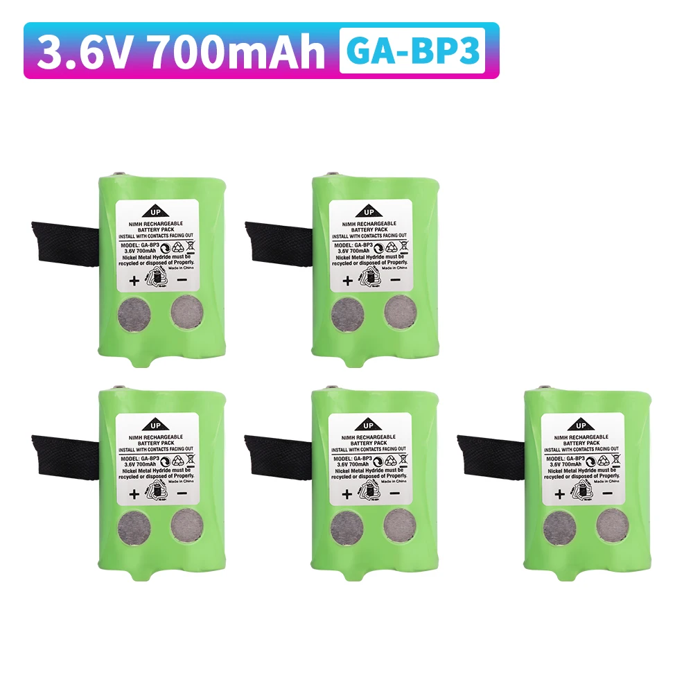 Аккумуляторы GA-BP3 3,6 В, 700 мАч для рации Cobra PR145/150/155G, двухсторонняя радиосвязь, от 1 до 5 шт. аккумулятора
Аккумуляторы GA-BP3 3,6 В, 700 мАч для рации Cobra PR145/150/155G, двухсторонняя радиосвязь, от 1 до 5 шт. аккумулятора