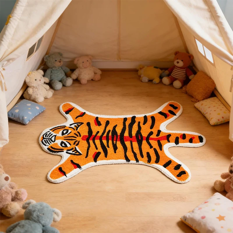 Living Room Carpet Large Size Non-slip Machine Washable Soft Floor Mat Pink Tiger Shaped Rug Retro Style Home Decoration Mats
Living Room Carpet Large Size Non-slip Machine Washable Soft Floor Mat Pink Tiger Shaped Rug Retro Style Home Decoration Mats