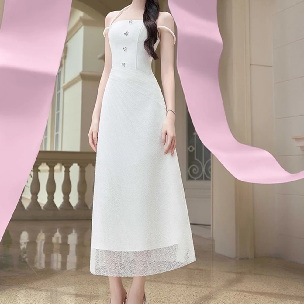 Customized Temperament Organza A-Line Spaghetti Straps Crystal Evening Dress High Quality Ankle Length vestidos de fie
Customized Temperament Organza A-Line Spaghetti Straps Crystal Evening Dress High Quality Ankle Length vestidos de fie