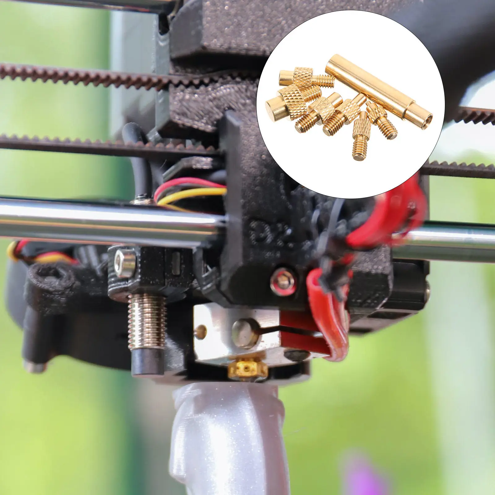 1Set Heat Set Insert Tips for 3D Printer Soldering Iron Brass Embedment Nuts Threaded Inserts Tool Professional Durability