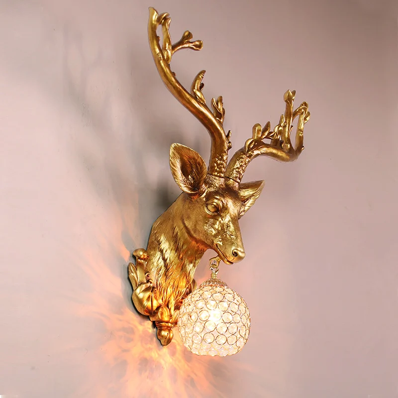 American Luxur Creative Retro Deer Head Led Wall Lamp Living Room Art Decorative Lamp Corridor Stairs Bedroom Bedside Lamp E27
American Luxur Creative Retro Deer Head Led Wall Lamp Living Room Art Decorative Lamp Corridor Stairs Bedroom Bedside Lamp E27