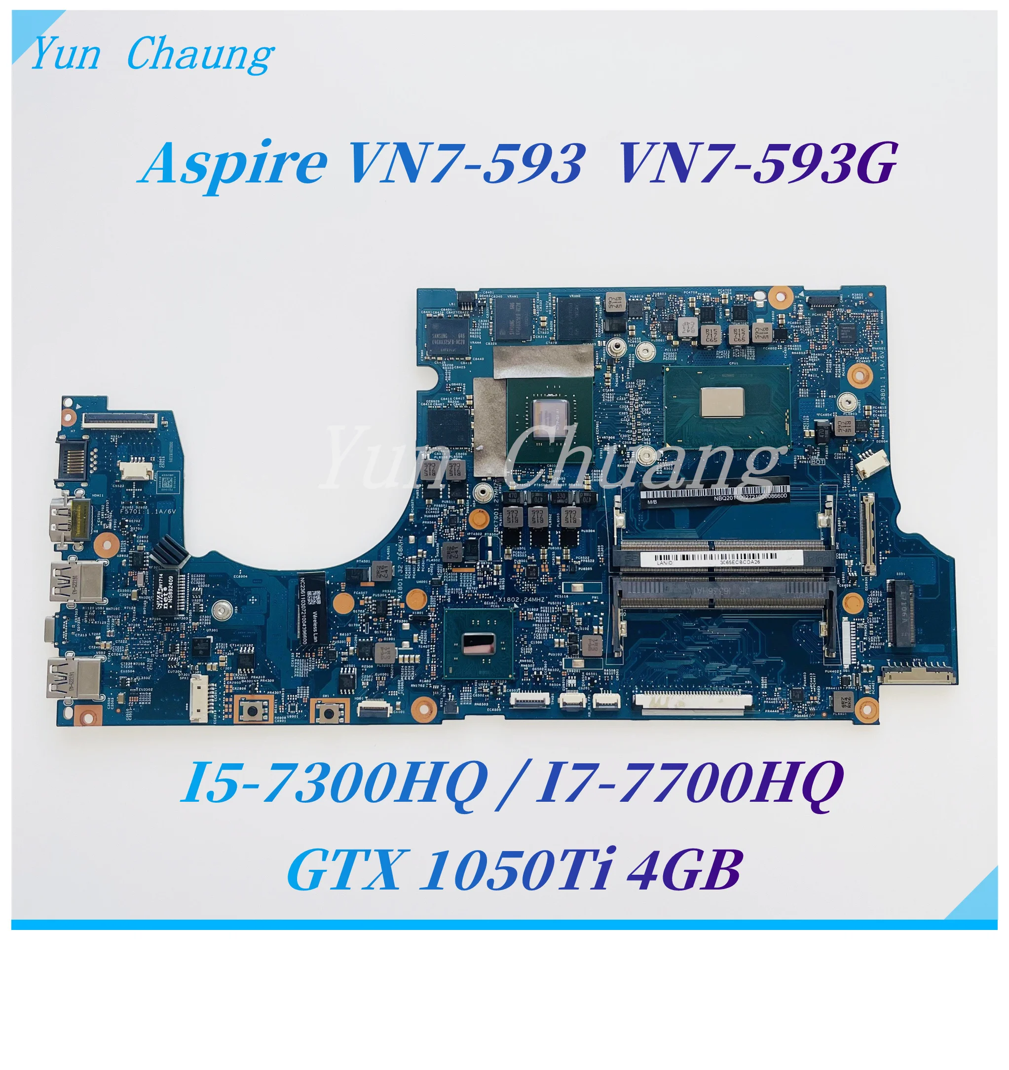 16858-1 448.0BP03.0011 NBQ2011002 для ноутбука Acer Aspire VN7-593 VN7-593G i5-7300HQ/i7-7700HQ CPU GTX 1050TI 4G GPU
16858-1 448.0BP03.0011 NBQ2011002 для ноутбука Acer Aspire VN7-593 VN7-593G i5-7300HQ/i7-7700HQ CPU GTX 1050TI 4G GPU