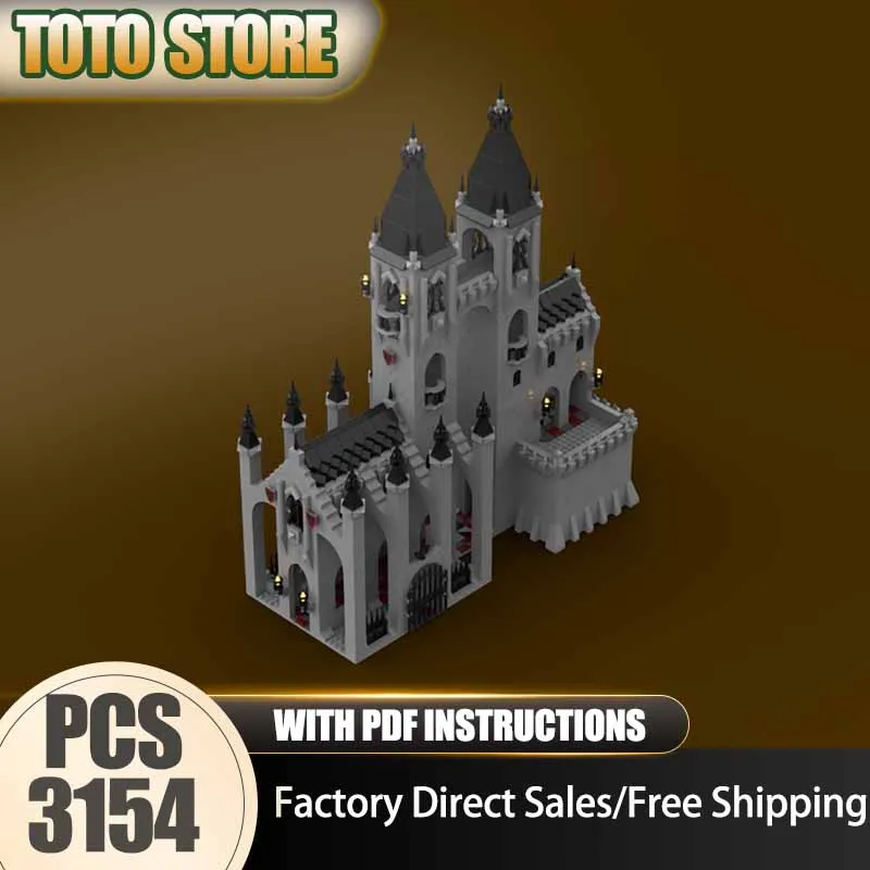 Moc Building Blocks Gothic Castle Model Technology Brick DIY Assembly Medieval Castle Model Construction Holiday Set Toys
Moc Building Blocks Gothic Castle Model Technology Brick DIY Assembly Medieval Castle Model Construction Holiday Set Toys