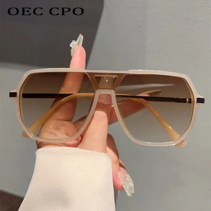OEC CPO Fashion One Piece Lens Sunglasses Women Oversized Gradient Shades UV400 Sun Glasses Men Punk Gafas de sol Eyewear
OEC CPO Fashion One Piece Lens Sunglasses Women Oversized Gradient Shades UV400 Sun Glasses Men Punk Gafas de sol Eyewear