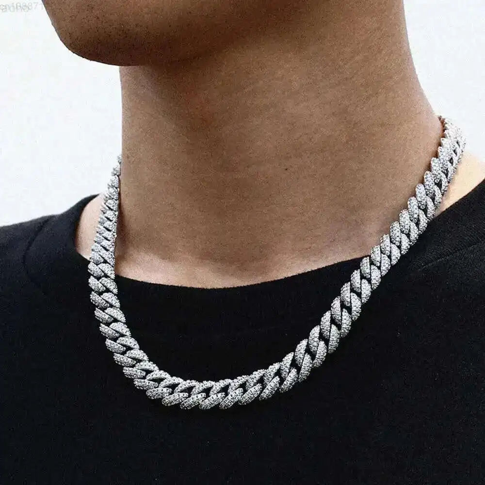 Bling Hip Hop Personal Custom 10 Mm 925 Sterling Silver Solid Gold D-vss Moissanite Diamonds Cuban Link Chain Jewelry Necklace
Bling Hip Hop Personal Custom 10 Mm 925 Sterling Silver Solid Gold D-vss Moissanite Diamonds Cuban Link Chain Jewelry Necklace
