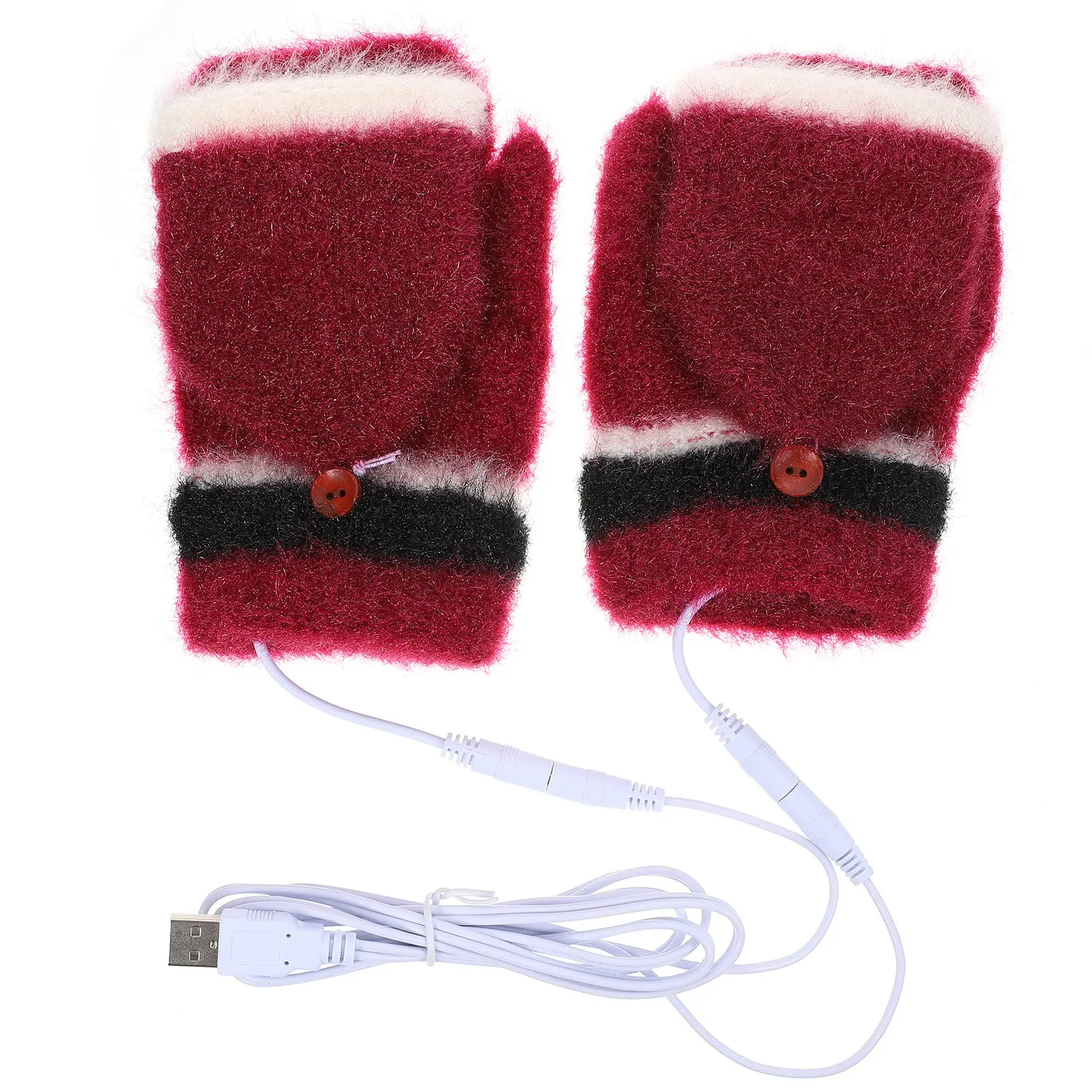 1Pair USB Powered Half Finger Heated Gloves Knitted Winter Gloves Washable Hand Warmers for Outdoor Work Play Hiking
1Pair USB Powered Half Finger Heated Gloves Knitted Winter Gloves Washable Hand Warmers for Outdoor Work Play Hiking