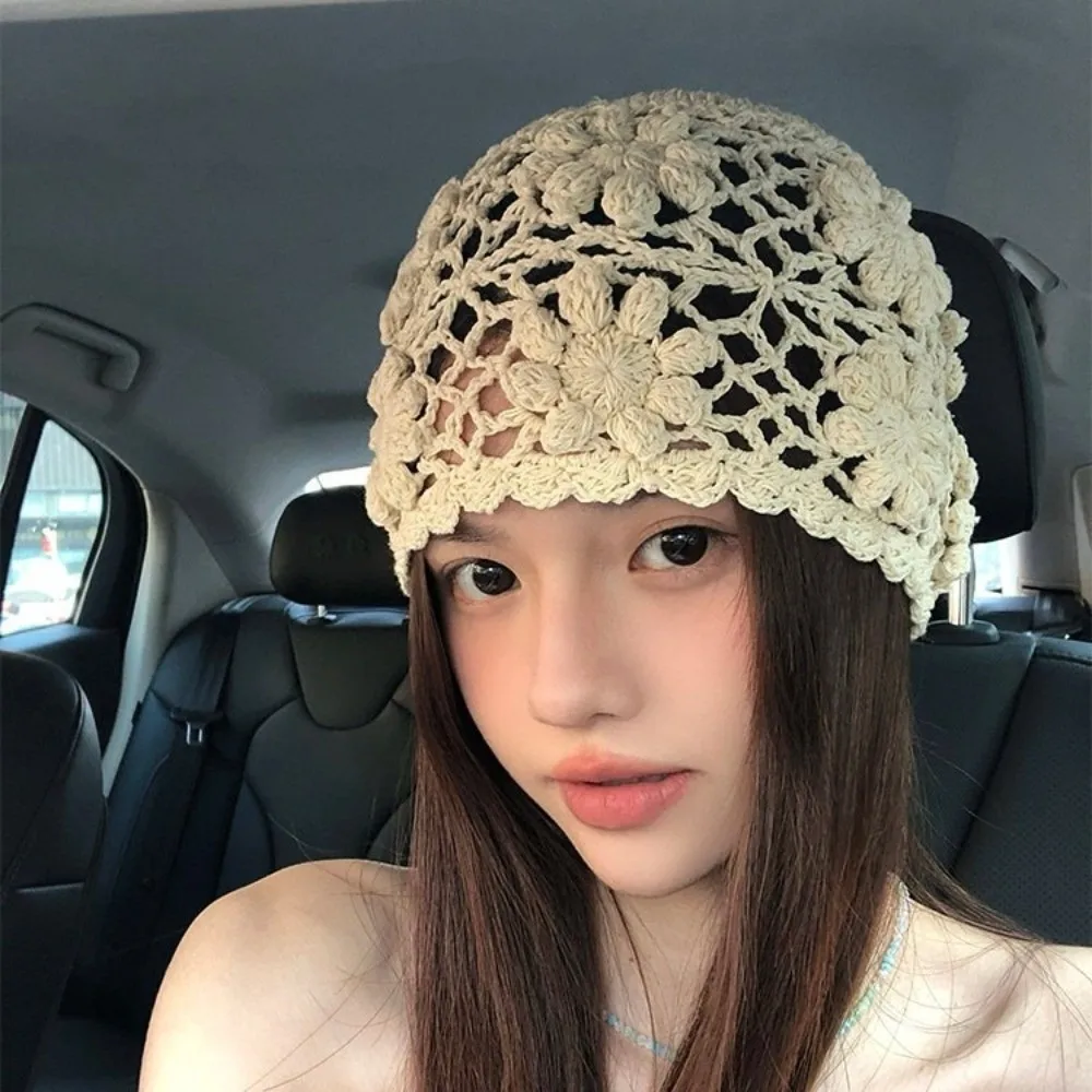 Ethnic Handmade Crochet Flower Hat Weave Y2k Knit Basin Caps Women Hollow Beanies Cap Ladies
Ethnic Handmade Crochet Flower Hat Weave Y2k Knit Basin Caps Women Hollow Beanies Cap Ladies