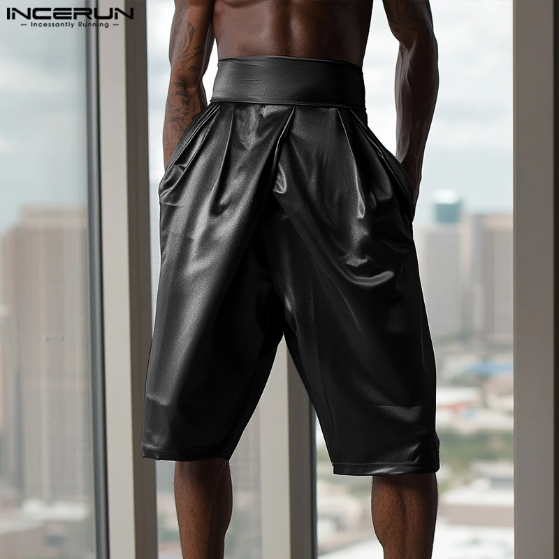 INCERUN Men Shorts Sparkling Elastic Waist Oversize 2025 Fashion Men Bottoms Streetwear Pleated Shiny Fashion Party Male Shorts
INCERUN Men Shorts Sparkling Elastic Waist Oversize 2025 Fashion Men Bottoms Streetwear Pleated Shiny Fashion Party Male Shorts