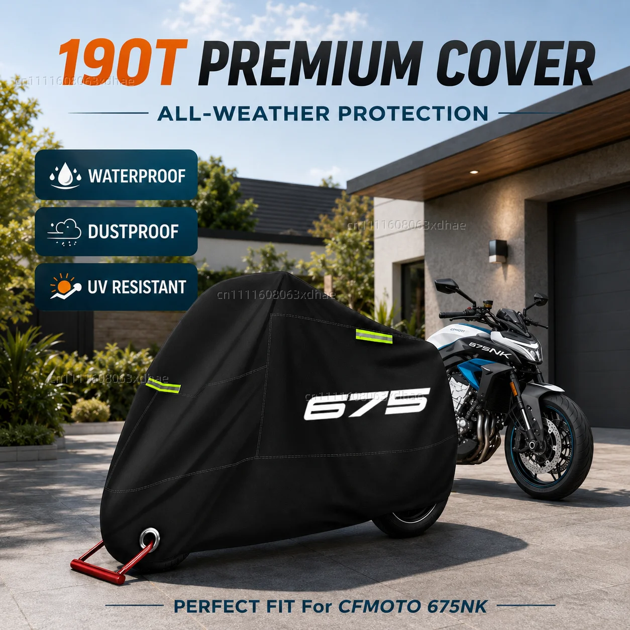 All Season Motorcycle Cover Rainproof Dustproof UV Protection 190T Oxford Cloth For For CFMOTO 675NK 675sr 675sr-r 675 SR SR-R
All Season Motorcycle Cover Rainproof Dustproof UV Protection 190T Oxford Cloth For For CFMOTO 675NK 675sr 675sr-r 675 SR SR-R
