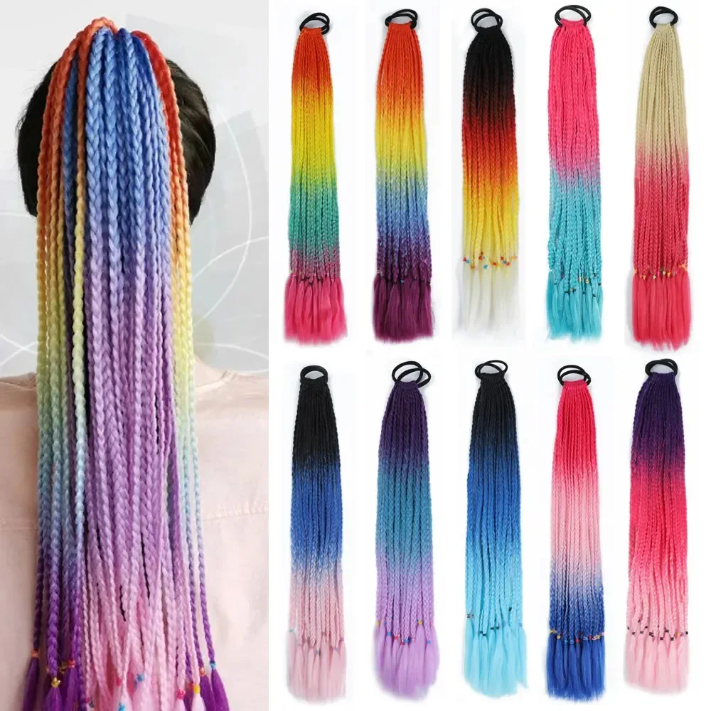 In Stock Colorful Three-Strand Braid African Dreadlock Ponytail Hair Extensions
In Stock Colorful Three-Strand Braid African Dreadlock Ponytail Hair Extensions