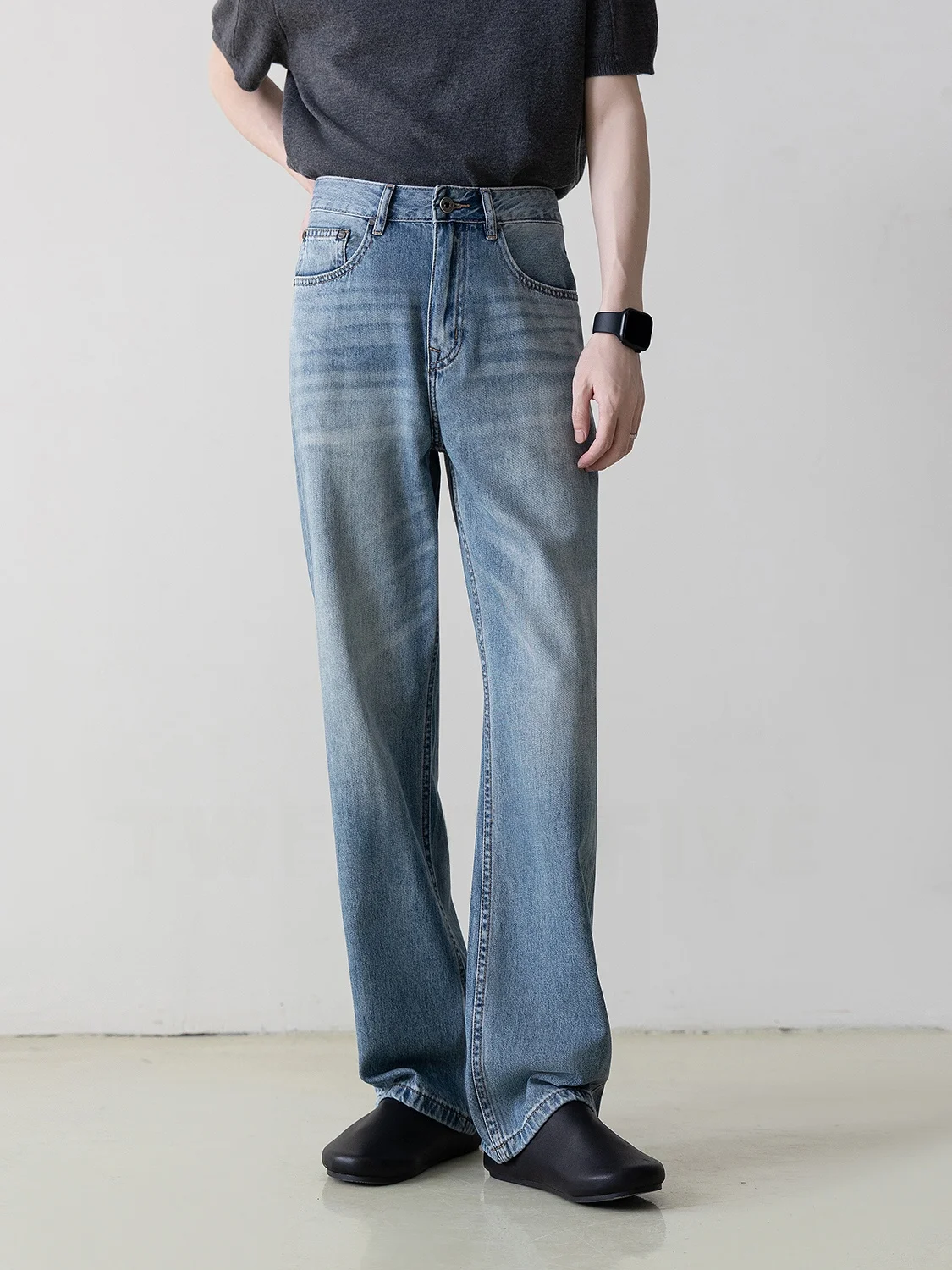 Soft Mixed Lenzing Cotton Casual Summer Mid-Waist Men's Straight Leg Draping Jeans Youth Zipper Closure All-Season Wear Resis...
Soft Mixed Lenzing Cotton Casual Summer Mid-Waist Men's Straight Leg Draping Jeans Youth Zipper Closure All-Season Wear Resis...