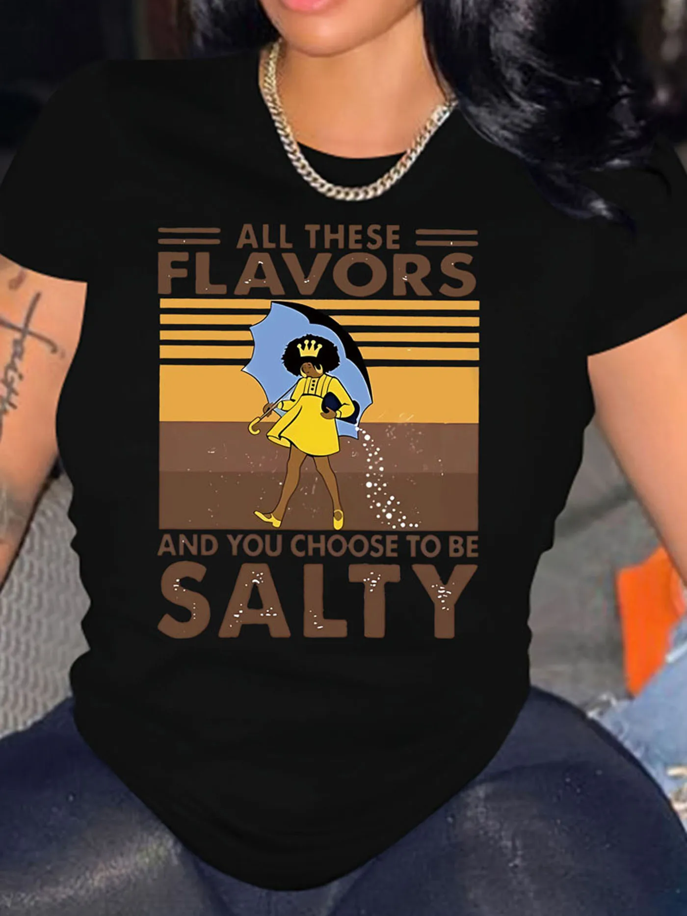 All These Flavors Womens Graphic Tee - Lightweight & Breathable Short Sleeve Crew Neck Top for Stylish Summer & Spring Wear
All These Flavors Womens Graphic Tee - Lightweight & Breathable Short Sleeve Crew Neck Top for Stylish Summer & Spring Wear