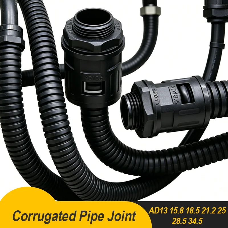 1~20pcs Corrugated Pipe Joint Plastic Tube Connecto Bellows Joint AD13 15.8 18.5 21.2 25 28.5 34.5 Cable Gland Nylon Joint
1~20pcs Corrugated Pipe Joint Plastic Tube Connecto Bellows Joint AD13 15.8 18.5 21.2 25 28.5 34.5 Cable Gland Nylon Joint