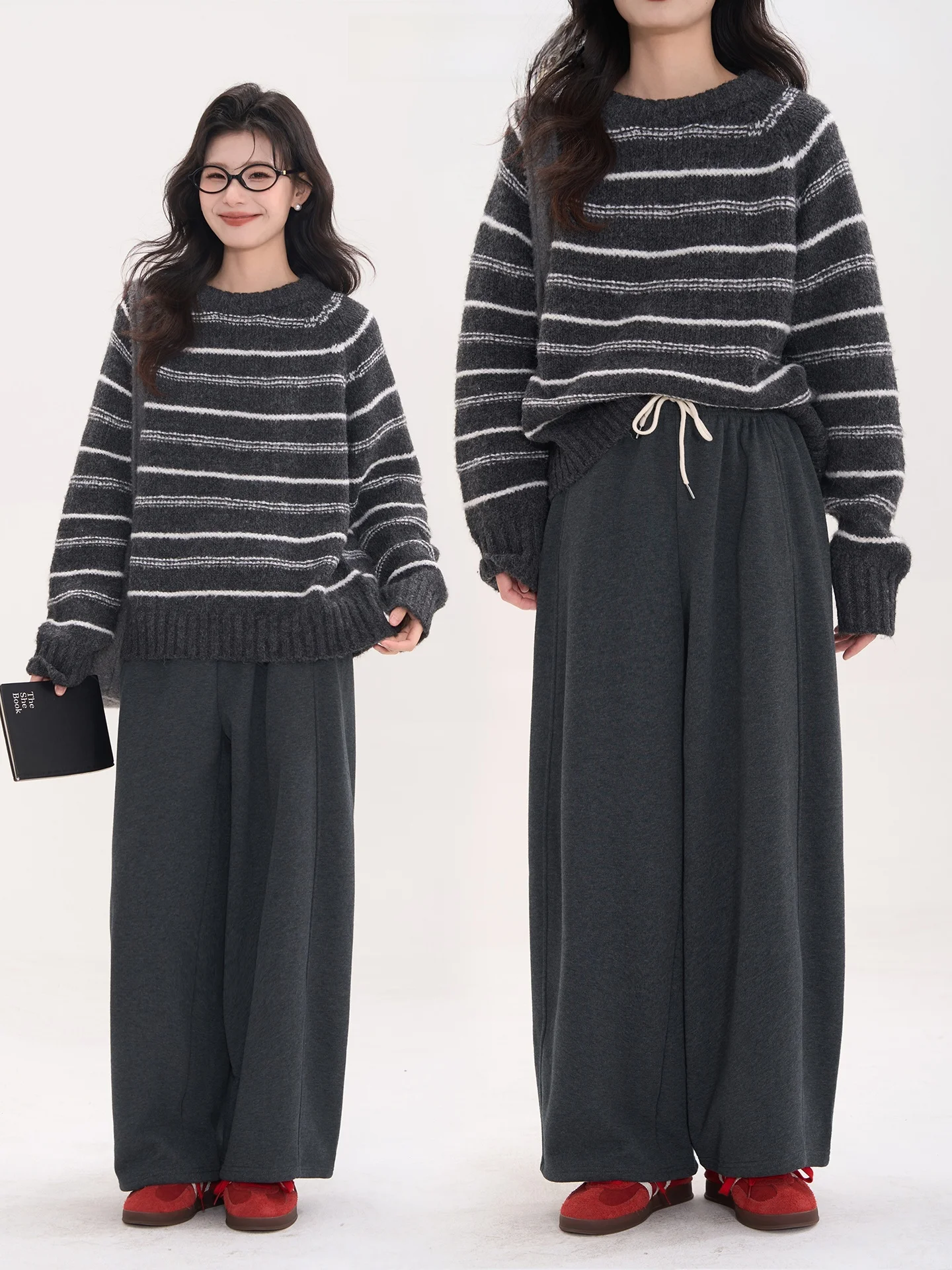 Женские брюки-баллон Thiened Fce с эластичным поясом, повседневные спортивные штаны с высокой талией, широкие штанины, смесь хлопка и полиэстера
Женские брюки-баллон Thiened Fce с эластичным поясом, повседневные спортивные штаны с высокой талией, широкие штанины, смесь хлопка и полиэстера