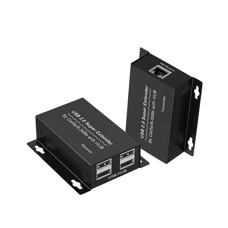 Extender 150M USB 2.0 To RJ45 Ethernet Cat6 For USB Devices Connection For Webcam Printer Keyboard Mouse Touch Screen