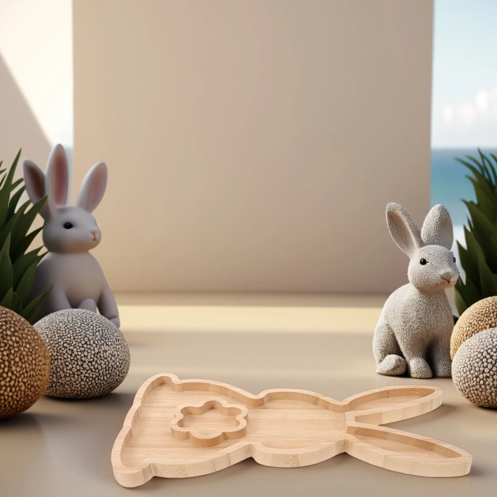 Bamboo Rabbit Tray Easter Snack Plate Holiday Charcuterie Board Decor Bunny Food Platter Serving Dish Versatile Kitchen Decor
Bamboo Rabbit Tray Easter Snack Plate Holiday Charcuterie Board Decor Bunny Food Platter Serving Dish Versatile Kitchen Decor