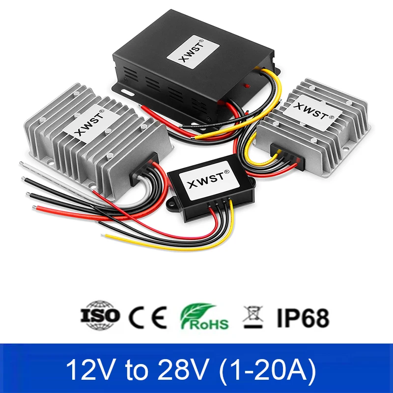 DC DC Converter 12V to 28V Voltage Regulator 12Vdc to 28Vdc Step Up Voltage Stabilizer 1A to 20A Boost Power Inverter for Car
DC DC Converter 12V to 28V Voltage Regulator 12Vdc to 28Vdc Step Up Voltage Stabilizer 1A to 20A Boost Power Inverter for Car