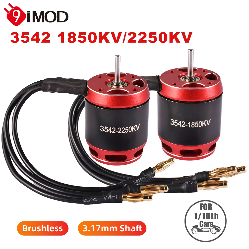 Бесколлекторный мотор 9IMOD 3542 1850KV 2250KV для радиоуправляемых краулеров AXIAL SCX10 90046, Traxxas TRX4, RC4WD D90 Rock Crawler
Бесколлекторный мотор 9IMOD 3542 1850KV 2250KV для радиоуправляемых краулеров AXIAL SCX10 90046, Traxxas TRX4, RC4WD D90 Rock Crawler