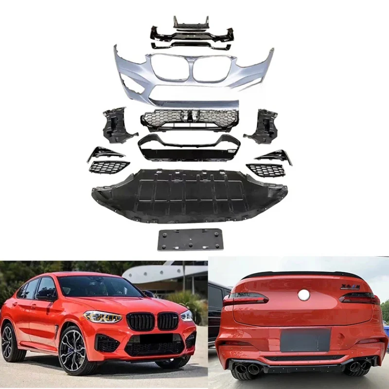 Front Bumper Rear Diffuser with Pipe Bodykit Upgrade to F98 X4M Style X4 G02 2018 2019 2020
Front Bumper Rear Diffuser with Pipe Bodykit Upgrade to F98 X4M Style X4 G02 2018 2019 2020