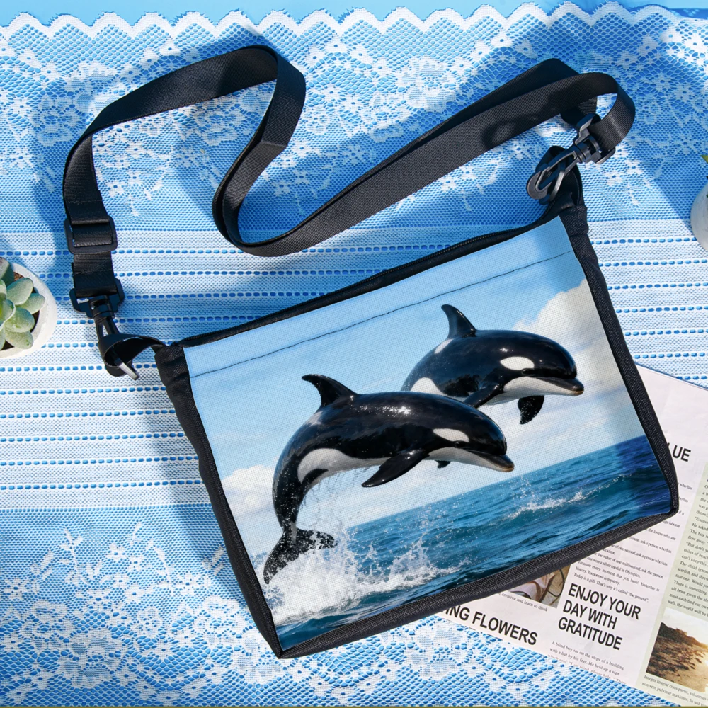 1pc Dolphin Print Crossbody Bag Blue Ocean Animal Pattern Shoulder Bags For Women Beach Travel Outdoor Casual Everyday Use Fashi
1pc Dolphin Print Crossbody Bag Blue Ocean Animal Pattern Shoulder Bags For Women Beach Travel Outdoor Casual Everyday Use Fashi