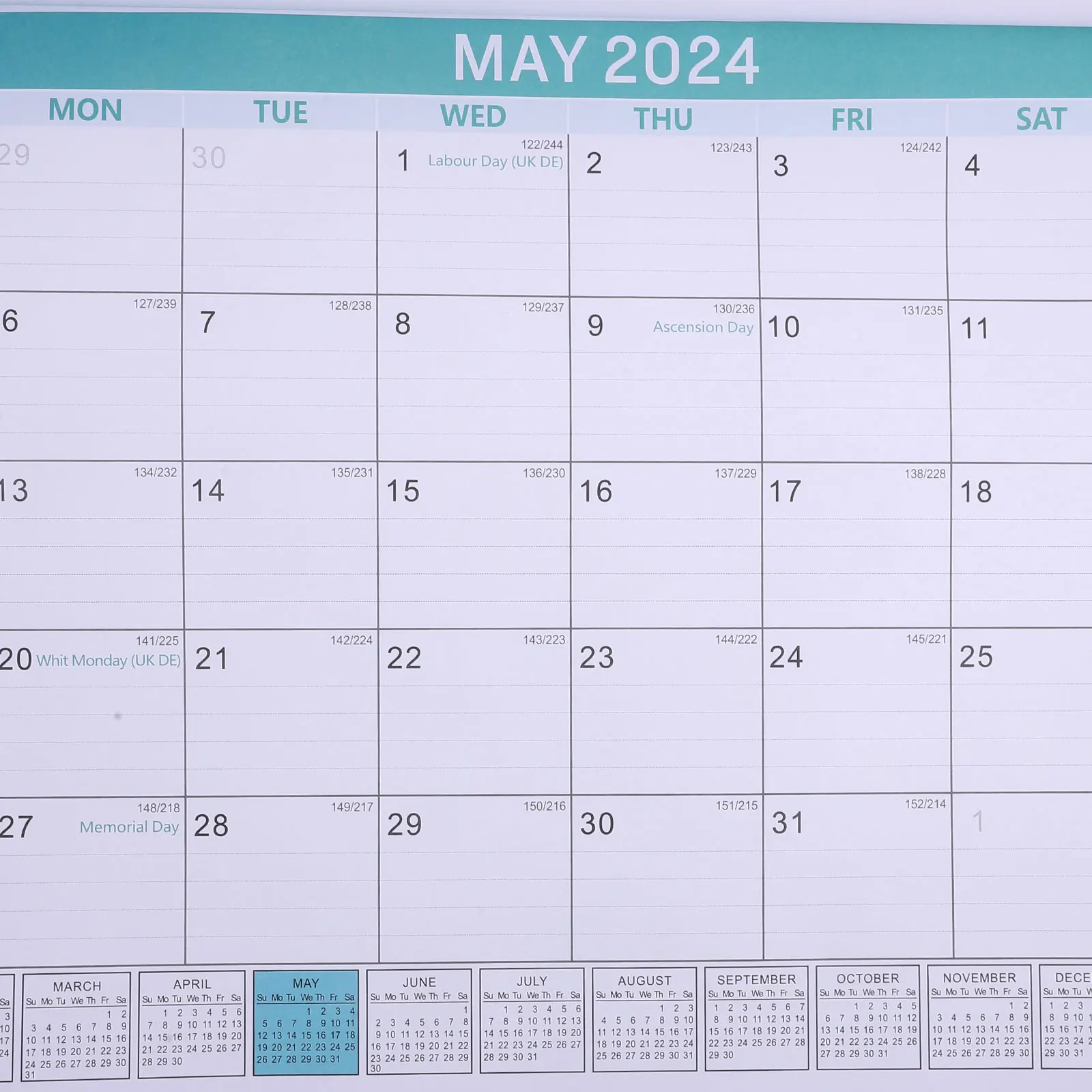 English Calendar 2024-2025 Wall Monthly Planner Paper 120g Double-adhesive Large Size Desk Hanging Schedule Memo Gift
English Calendar 2024-2025 Wall Monthly Planner Paper 120g Double-adhesive Large Size Desk Hanging Schedule Memo Gift