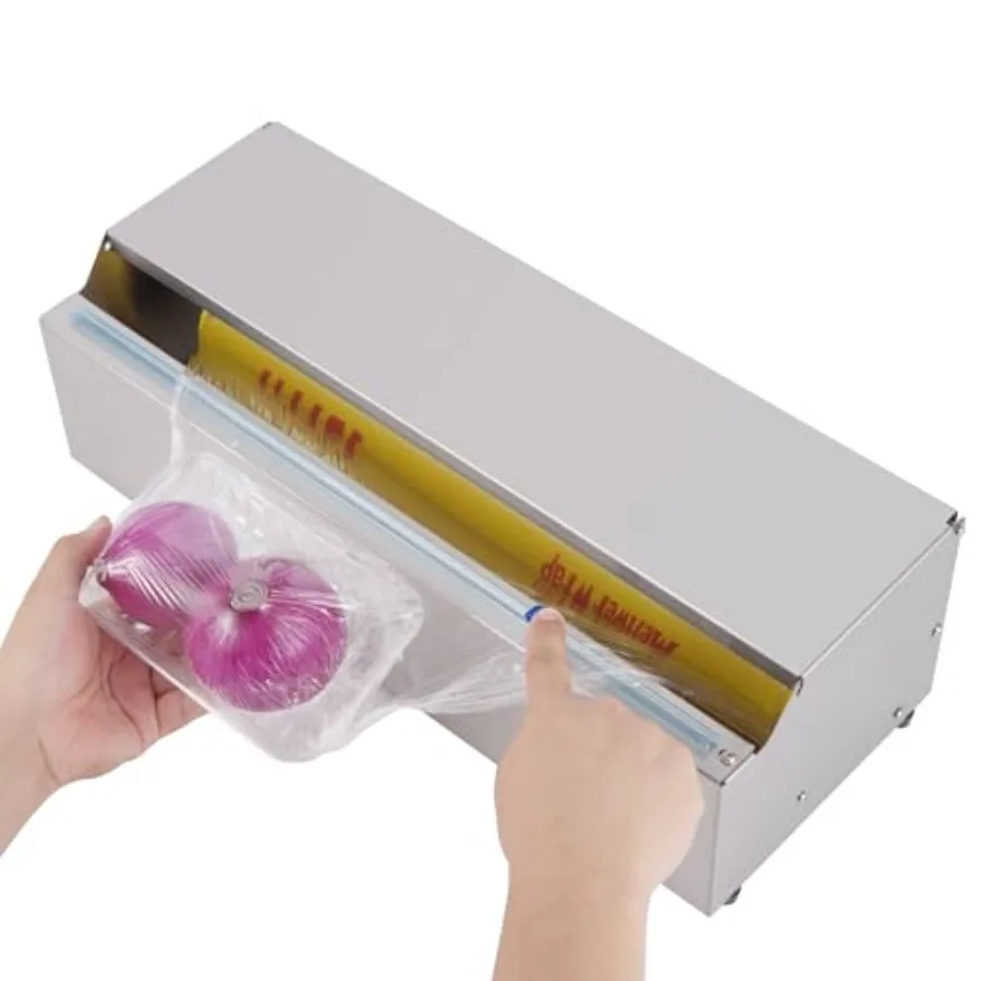 Plastic Wrap Dispenser with Slide Cutter for Busy Kitchens and Commercial Use Fits Cling Wrap
Plastic Wrap Dispenser with Slide Cutter for Busy Kitchens and Commercial Use Fits Cling Wrap