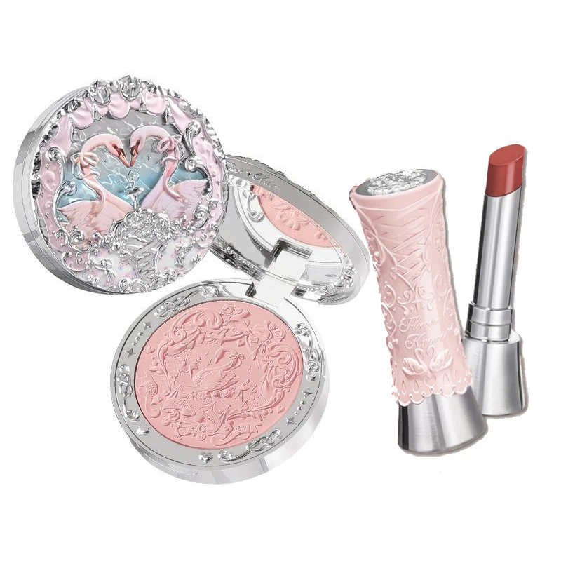 Flower Knows Makeup Set Swan Ballet Embossed Blush Lipstick Kit MAKEUP Powder Blusher For Cheeks,Cruelty Free Makeup - Shape
Flower Knows Makeup Set Swan Ballet Embossed Blush Lipstick Kit MAKEUP Powder Blusher For Cheeks,Cruelty Free Makeup - Shape