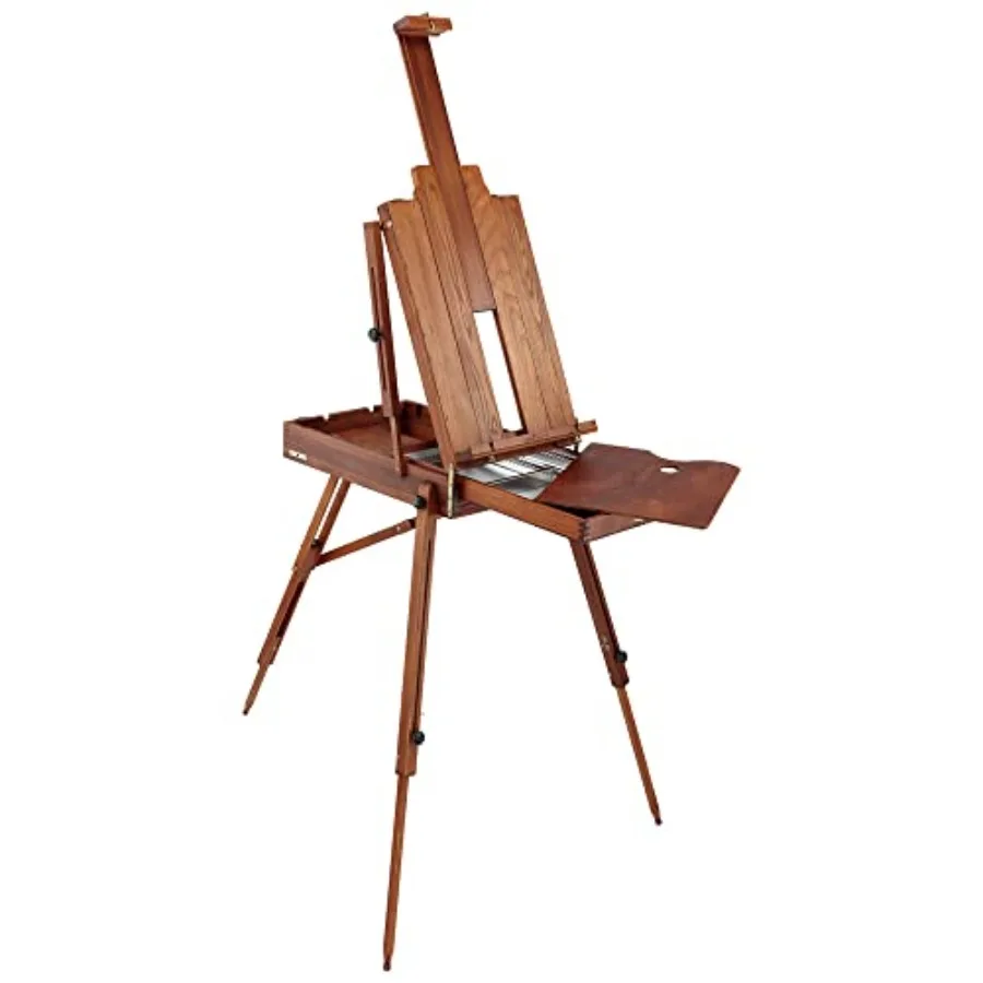 Safari II Deluxe Easel - French Style for Plein Air Painting Elmwood with Walnut Finish Holds Canvas Up to 39" Sliding Mast Ful
Safari II Deluxe Easel - French Style for Plein Air Painting Elmwood with Walnut Finish Holds Canvas Up to 39" Sliding Mast Ful
