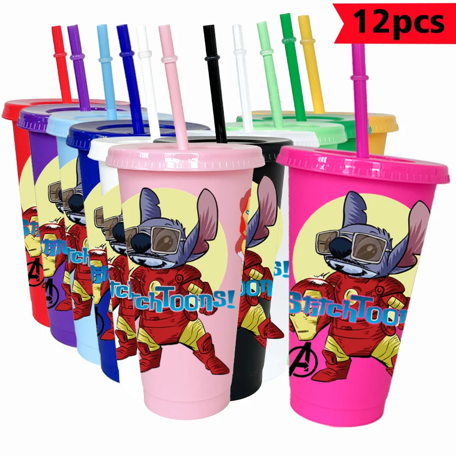12 шт./упак. Disney Stitch Железный человек 26 унций цветной пластиковый стакан для дня рождения, питьевая посуда, кружка для сока, кофе
12 шт./упак. Disney Stitch Железный человек 26 унций цветной пластиковый стакан для дня рождения, питьевая посуда, кружка для сока, кофе
