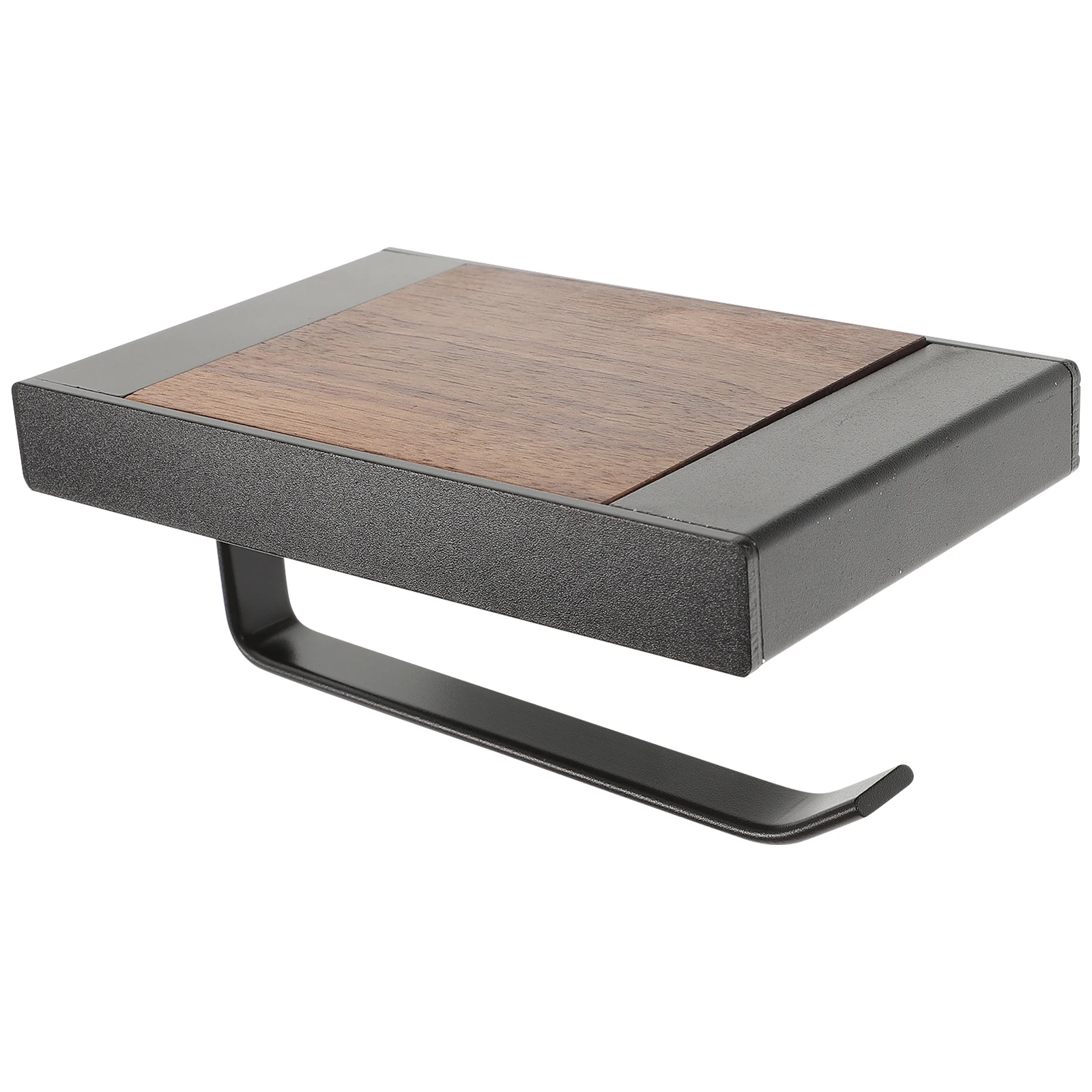Wall Mounted Toilet Paper Holder with Shelf Bathroom Tissue Rack Black Walnut Wood Smooth Round Corner Practical Storage 3312
Wall Mounted Toilet Paper Holder with Shelf Bathroom Tissue Rack Black Walnut Wood Smooth Round Corner Practical Storage 3312