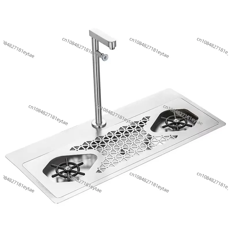 Stainless Steel Dual Cup Washer Push Faucet Glass Rinser with Drip Tray for Bar Coffee Shop
Stainless Steel Dual Cup Washer Push Faucet Glass Rinser with Drip Tray for Bar Coffee Shop