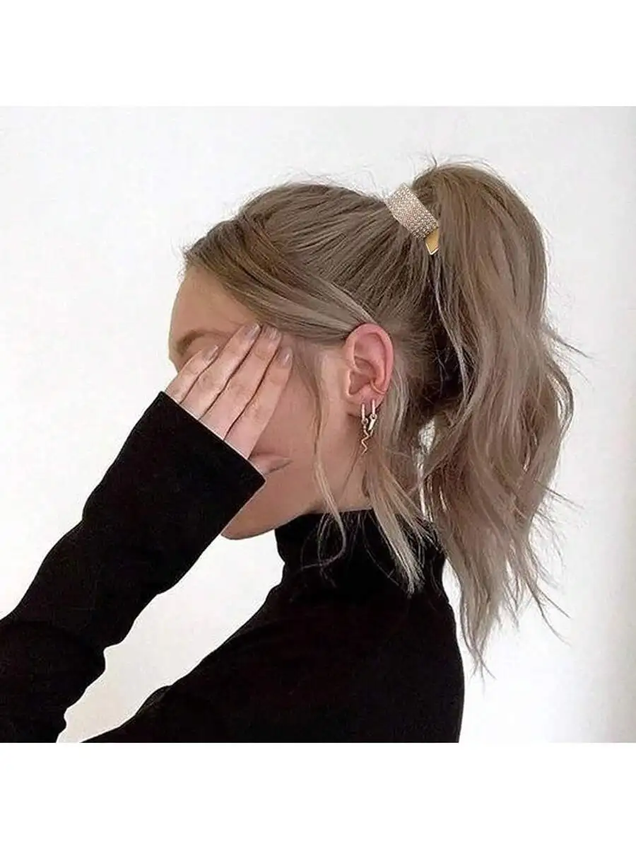 3pcs Womens Rhinestone Hair Clips For High Ponytail, Anti-Slip Claw Clips, Daily Wear Hair Accessories
3pcs Womens Rhinestone Hair Clips For High Ponytail, Anti-Slip Claw Clips, Daily Wear Hair Accessories
