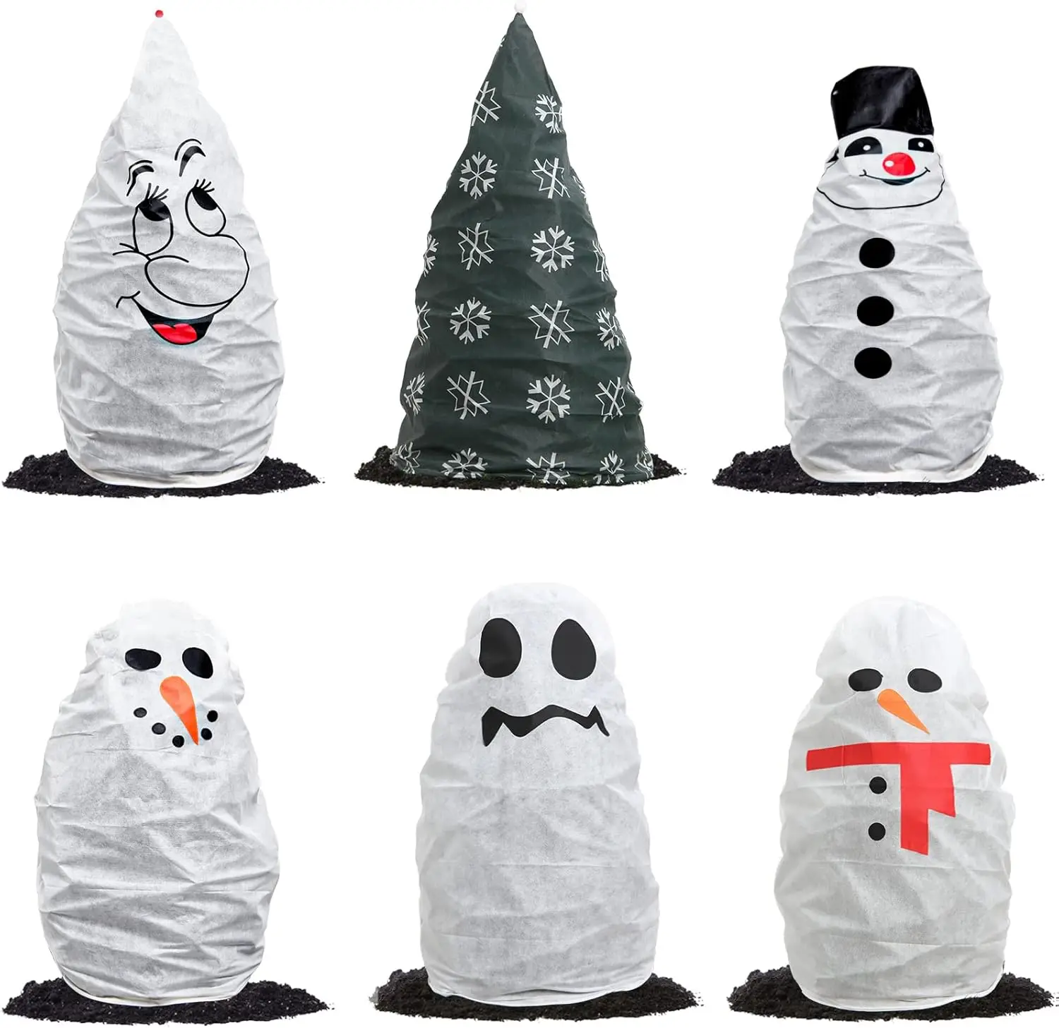 6 pcs Plant Frost Blankets No-woven Tree Cover Christmas Tree Frost Protection Covers with Drawstring for Plants Fruit Trees
6 pcs Plant Frost Blankets No-woven Tree Cover Christmas Tree Frost Protection Covers with Drawstring for Plants Fruit Trees