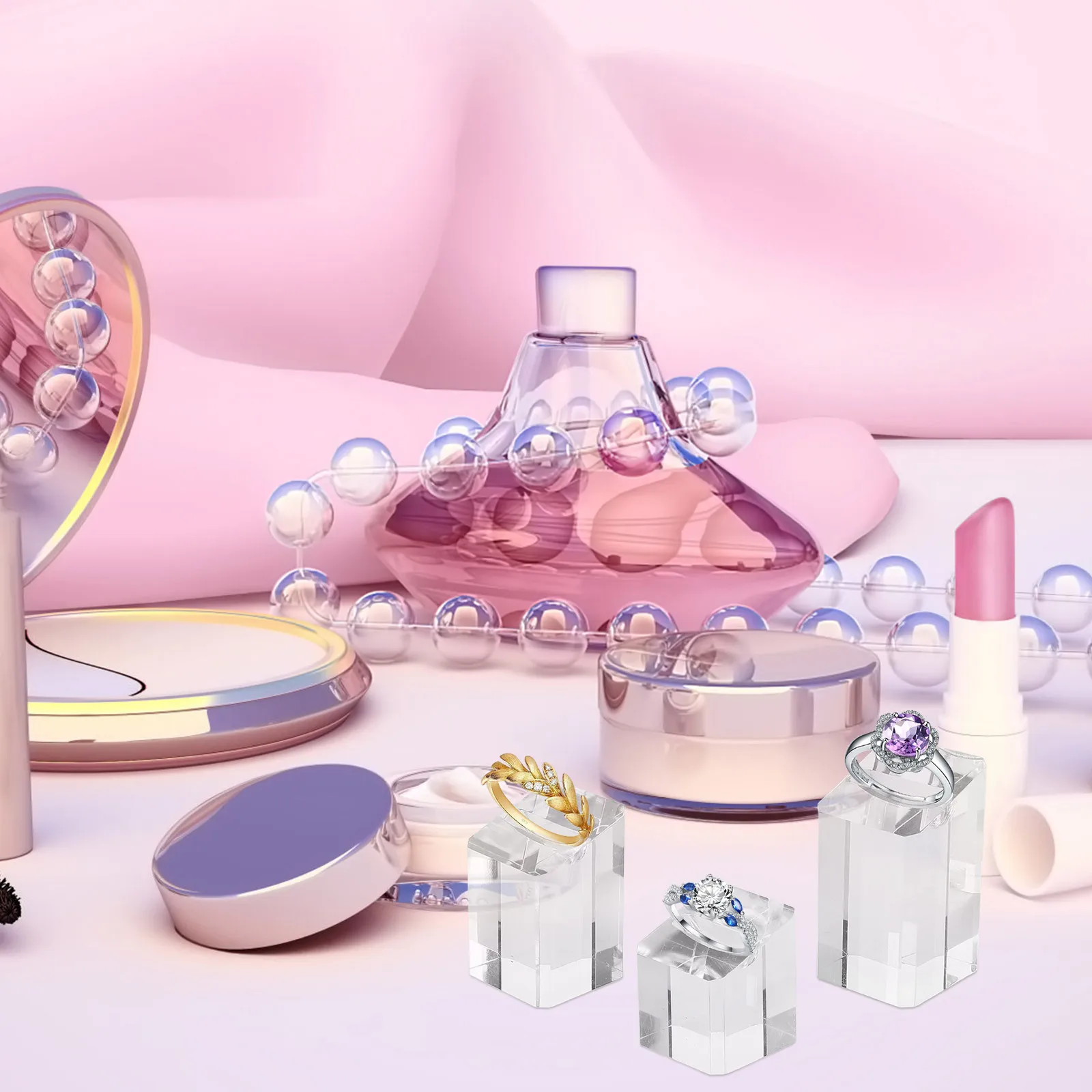 3pcs Clear Acrylic Slanted Square Ring Display Stand Transparent Durable Portable Jewelry Holder For Selling Baseball Softball
3pcs Clear Acrylic Slanted Square Ring Display Stand Transparent Durable Portable Jewelry Holder For Selling Baseball Softball