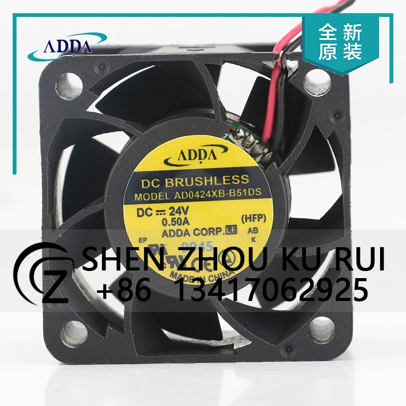 Original ADDA 5V 12V 48V DC24V 0.50A AC EC 4028 40X40X28MM 4CM 2-wire high air volume force inverter AD0424XB-B51DS cooling fan
Original ADDA 5V 12V 48V DC24V 0.50A AC EC 4028 40X40X28MM 4CM 2-wire high air volume force inverter AD0424XB-B51DS cooling fan