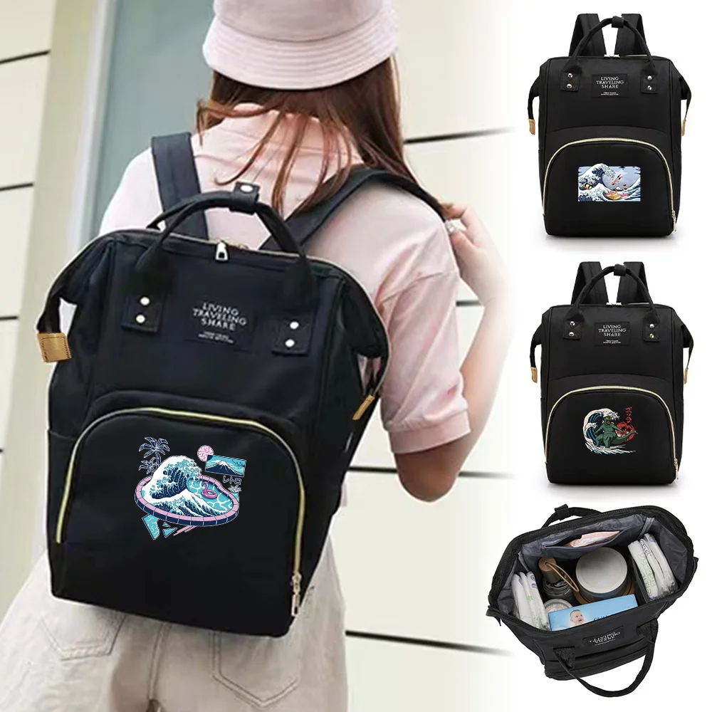 Mommy Diaper Bags Milk Bottle Organizer Storage Pack Infant Products Black Storage Backpack Wave Series Resistant To Dirt
Mommy Diaper Bags Milk Bottle Organizer Storage Pack Infant Products Black Storage Backpack Wave Series Resistant To Dirt