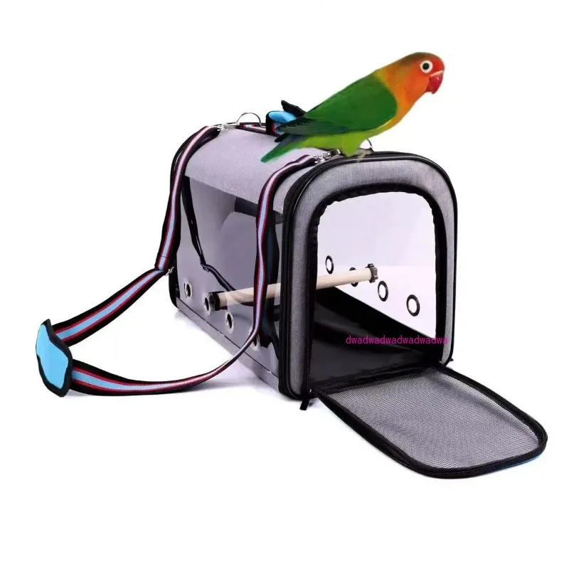 Bird Cage Outdoor Shoulder Portable Parrot Bag PVC Transparent Carrying Bag Travel Cage Bird Accessories with Perch
Bird Cage Outdoor Shoulder Portable Parrot Bag PVC Transparent Carrying Bag Travel Cage Bird Accessories with Perch