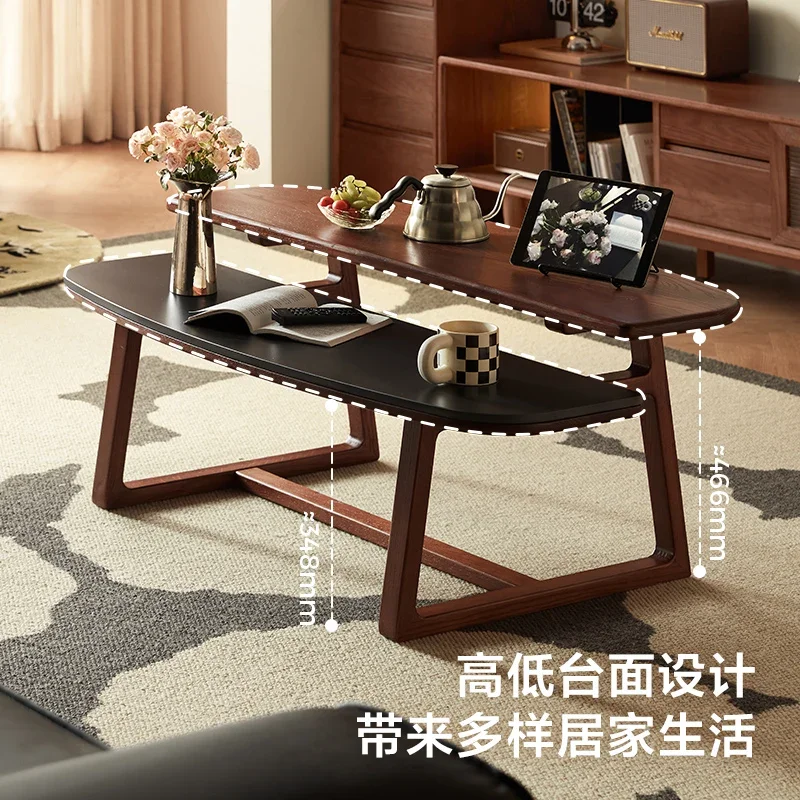 Real Chinese retro solid wood rock slab coffee table, high-end oak coffee table in the living room
Real Chinese retro solid wood rock slab coffee table, high-end oak coffee table in the living room